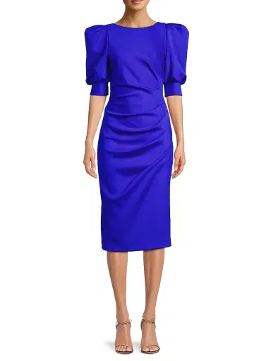 BLACK HALO Women's Zella Scoopback Cocktail Dress - Vibrant Blue - Size 8 | Thumbnail 3 BLACK HALO Women's Zella Scoopback Cocktail Dress - Vibrant Blue - Size 8 | Thumbnail 3