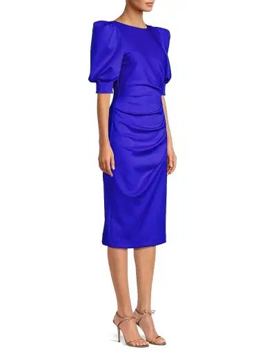 BLACK HALO Women's Zella Scoopback Cocktail Dress - Vibrant Blue - Size 8 | Thumbnail 4 BLACK HALO Women's Zella Scoopback Cocktail Dress - Vibrant Blue - Size 8 | Thumbnail 4