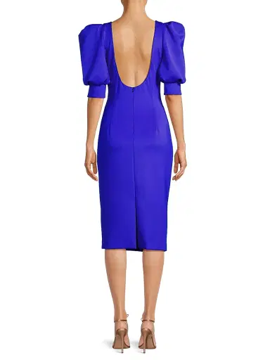 BLACK HALO Women's Zella Scoopback Cocktail Dress - Vibrant Blue - Size 8 | Thumbnail 5 BLACK HALO Women's Zella Scoopback Cocktail Dress - Vibrant Blue - Size 8 | Thumbnail 5