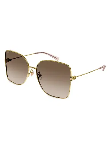 Gucci Women's 60MM Butterfly Sunglasses - Gold | Thumbnail 2