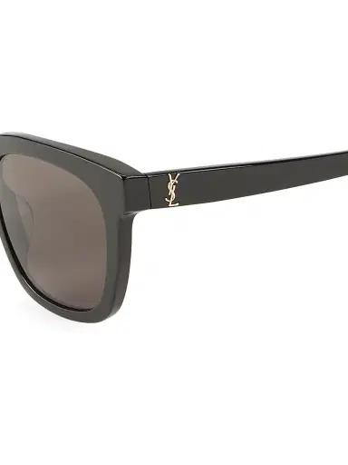 Saint Laurent Women's 55MM Square Sunglasses - Black | Thumbnail 3