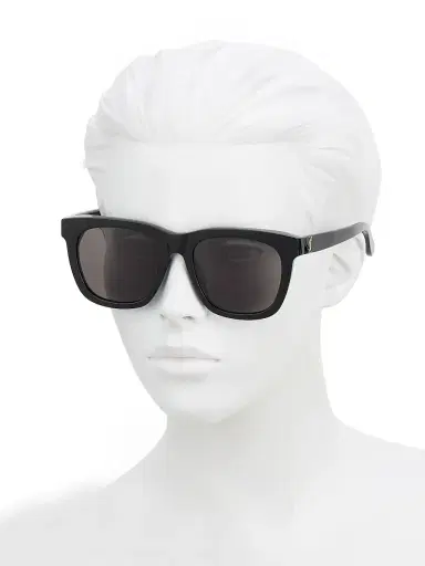 Saint Laurent Women's 55MM Square Sunglasses - Black | Thumbnail 4