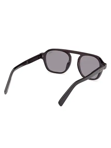 ZEGNA Men's 51MM Round Sunglasses - Dark Green Polarized Smoke | Thumbnail 6 ZEGNA Men's 51MM Round Sunglasses - Dark Green Polarized Smoke | Thumbnail 6