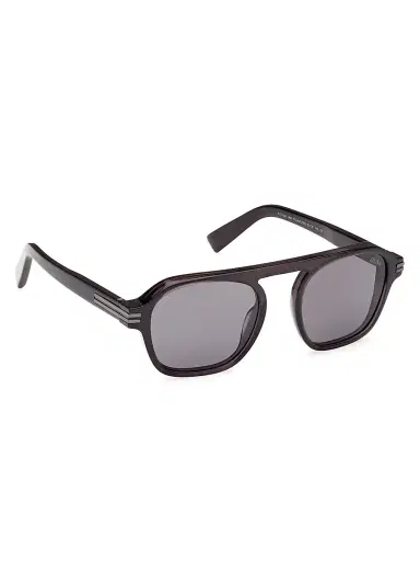 ZEGNA Men's 51MM Round Sunglasses - Dark Green Polarized Smoke | Thumbnail 8 ZEGNA Men's 51MM Round Sunglasses - Dark Green Polarized Smoke | Thumbnail 8