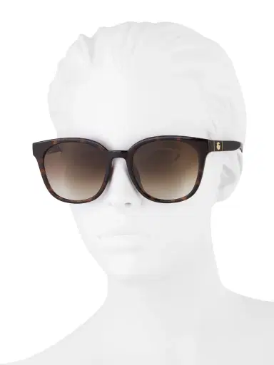 Gucci Women's Line Round Injection Sunglasses - Havana | Thumbnail 3