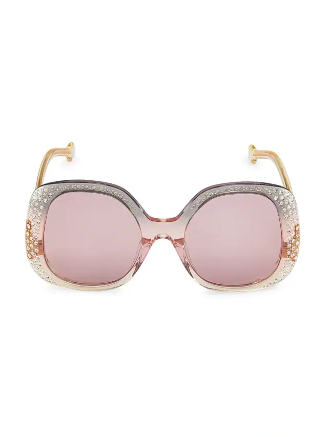 Women's Vague 55MM Round Sunglasses - Grey
