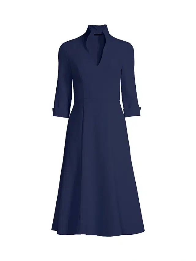 Black Halo Women's Kensington Fit & Flare Dress - Pacific Blue