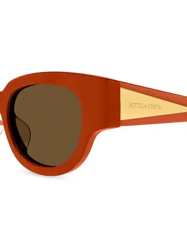 Bottega Veneta Women's Nude Triangle 52MM Cat-Eye Sunglasses | Thumbnail 3 Bottega Veneta Women's Nude Triangle 52MM Cat-Eye Sunglasses | Thumbnail 3