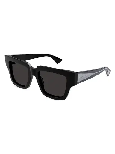 Bottega Veneta Women's Nude Triangle 52MM Rectangular Sunglasses | Thumbnail 2