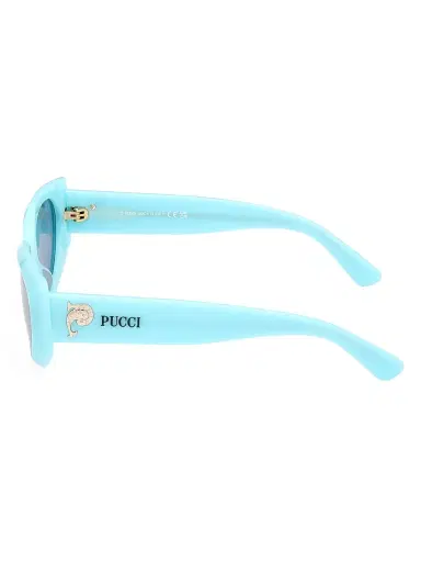 PUCCI Women's 55MM Cat-Eye Sunglasses - Light Blue | Thumbnail 4