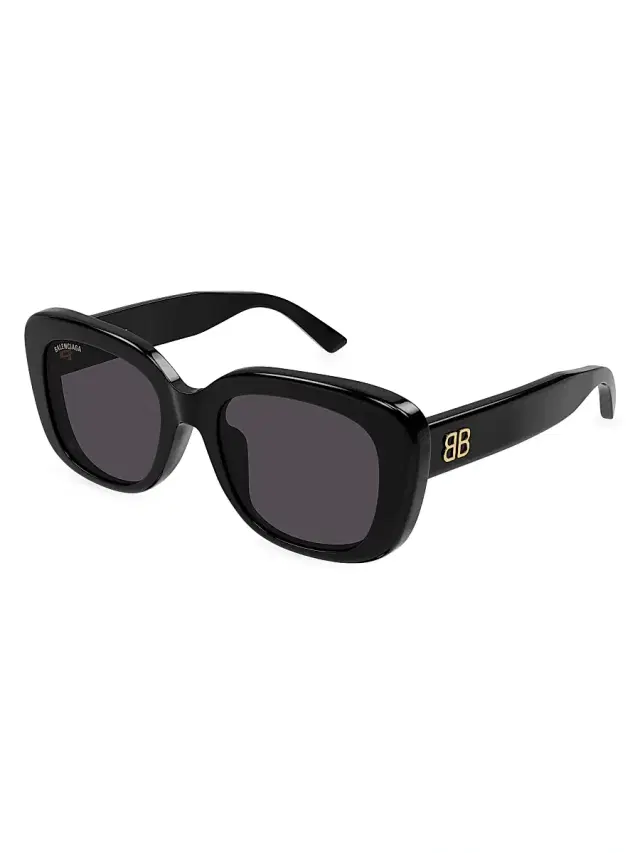 Women's Monaco 54MM Rectangular Sunglasses - Black