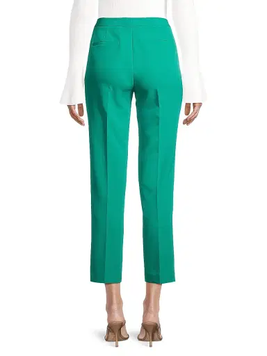 Kobi Halperin Women's Alexi Twill Crop Cigarette Pants - Dark Turquoise | Thumbnail 5