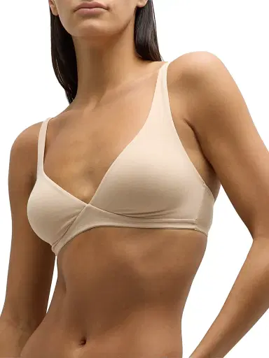 Hanro Women's Cotton Sensation Soft Cup Bra - Skin - Size 36E | Thumbnail 4 Hanro Women's Cotton Sensation Soft Cup Bra - Skin - Size 36E | Thumbnail 4