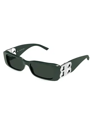 Balenciaga Women's Dynasty 51MM Rectangular Sunglasses - Green | Thumbnail 1 Balenciaga Women's Dynasty 51MM Rectangular Sunglasses - Green | Thumbnail 1