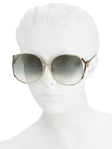 Gucci Women's Fork 63MM Round Sunglasses | Thumbnail 4