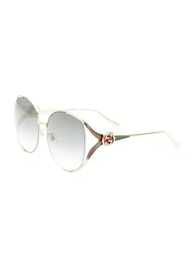 Gucci Women's Fork 63MM Round Sunglasses | Thumbnail 1