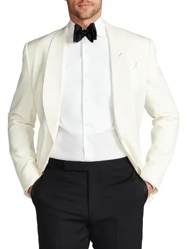 Ralph Lauren Purple Label Men's Aston Poplin Tuxedo Shirt | Thumbnail 3