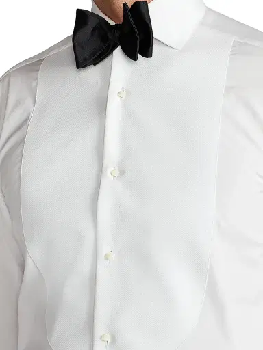 Ralph Lauren Purple Label Men's Aston Poplin Tuxedo Shirt | Thumbnail 6