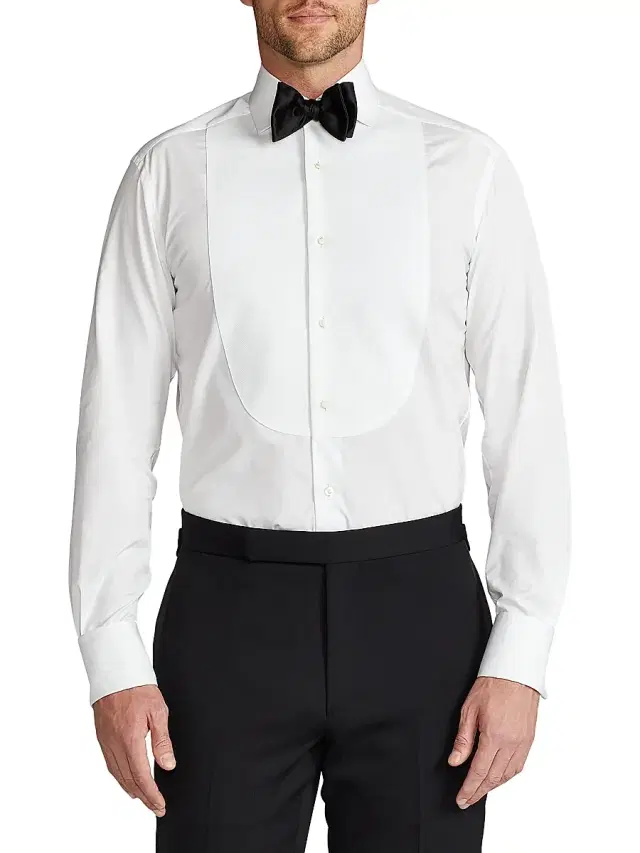 Ralph Lauren Purple Label Men's Aston Poplin Tuxedo Shirt