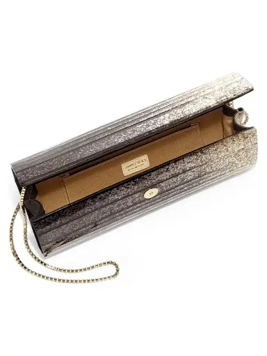 Jimmy Choo Women's Sweetie Degradé Glitter Acrylic Clutch - Black Champagne | Thumbnail 3 Jimmy Choo Women's Sweetie Degradé Glitter Acrylic Clutch - Black Champagne | Thumbnail 3