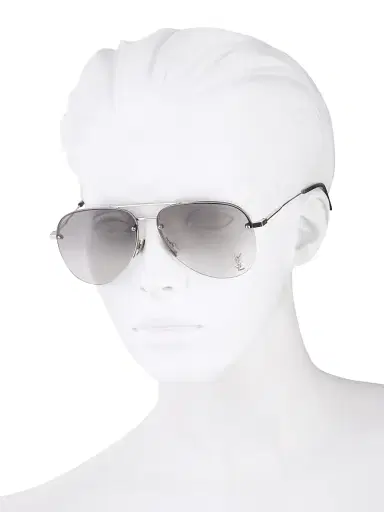 Saint Laurent Women's Monogram 59MM Aviator Sunglasses | Thumbnail 4 Saint Laurent Women's Monogram 59MM Aviator Sunglasses | Thumbnail 4