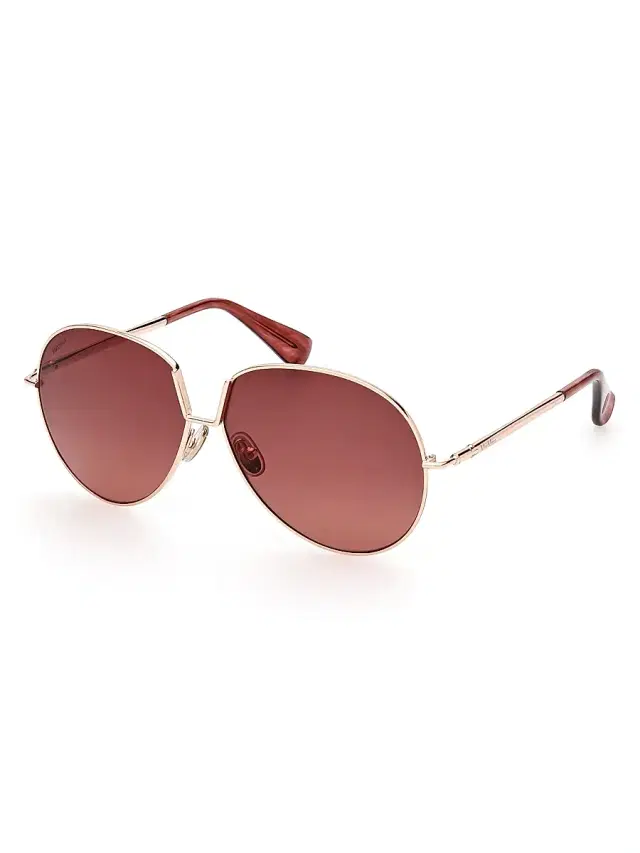 Women's Design8 60MM Aviator Sunglasses - Rose Gold Brown