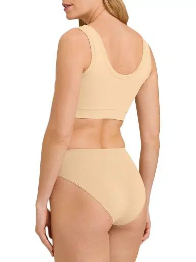 Hanro Women's Touch Feeling Padded Crop Top - Beige - Size XL | Thumbnail 4 Hanro Women's Touch Feeling Padded Crop Top - Beige - Size XL | Thumbnail 4