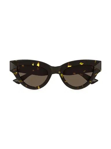 Bottega Veneta Women's Edgy 22MM Cat-Eye Sunglasses - Havana | Thumbnail 1 Bottega Veneta Women's Edgy 22MM Cat-Eye Sunglasses - Havana | Thumbnail 1
