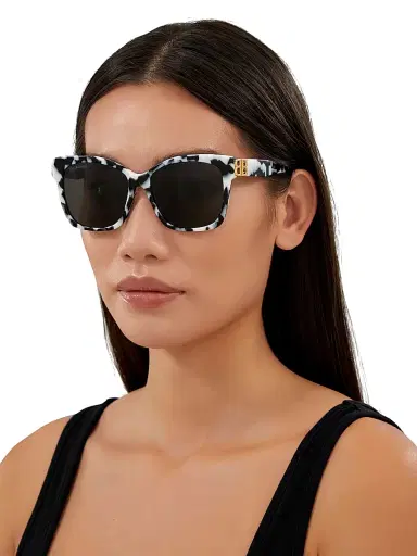Balenciaga Women's Everyday 57MM Square Sunglasses - Havana | Thumbnail 4