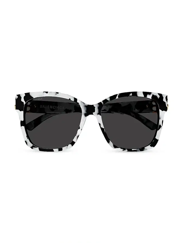 Balenciaga Women's Everyday 57MM Square Sunglasses - Havana