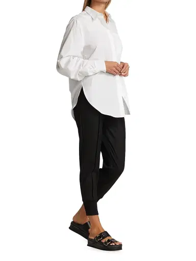 3.1 Phillip Lim Women's Gathered Sleeve Blouse - Optic White - Size 12 | Thumbnail 2