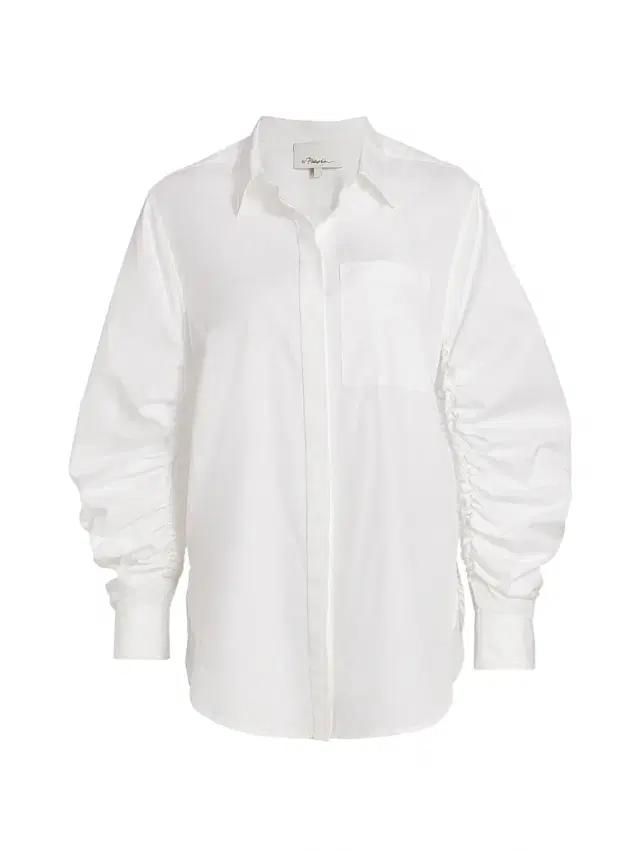 3.1 Phillip Lim Women's Gathered Sleeve Blouse - Optic White