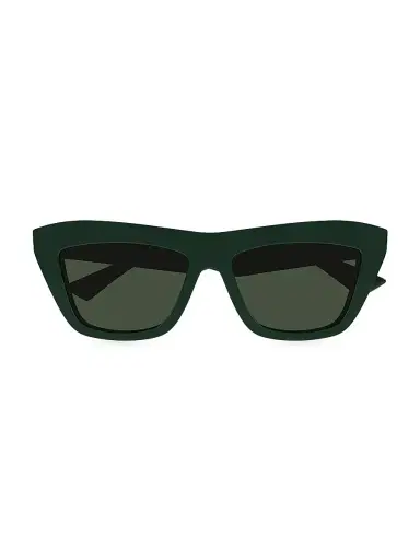Bottega Veneta Women's Classic Ribbon 55MM Sunglasses - Green | Thumbnail 2