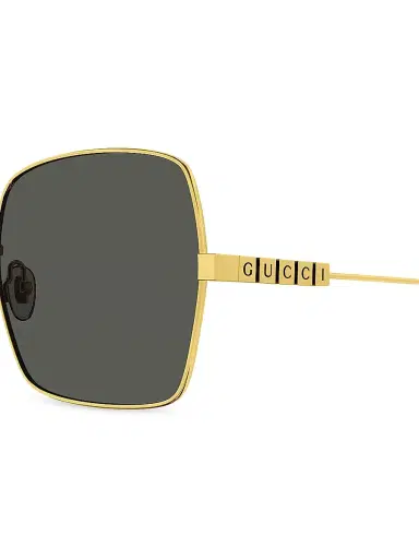 Gucci Women's Lettering 57MM Square Sunglasses | Thumbnail 3 Gucci Women's Lettering 57MM Square Sunglasses | Thumbnail 3