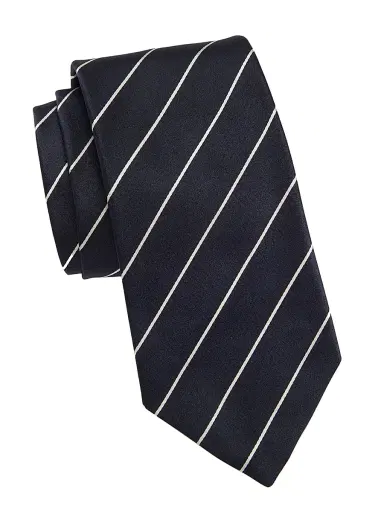 Ralph Lauren Purple Label Men's Diagonal Stripe Silk Tie | Thumbnail 1