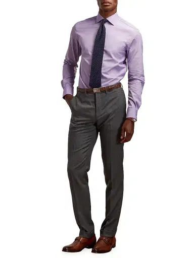 Ralph Lauren Purple Label Men's Aston Dress Shirt - Lavender | Thumbnail 2 Ralph Lauren Purple Label Men's Aston Dress Shirt - Lavender | Thumbnail 2