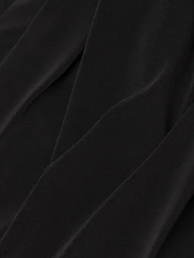 Norma Kamali Women's Diana Shoulder-Side Drape Gown - Black | Thumbnail 6