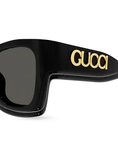 Gucci Women's Fashion Show 52MM Squared Sunglasses - Black Dark Grey | Thumbnail 3