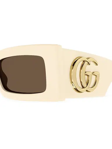 Gucci Women's Generation 53MM Rectangular Sunglasses - Ivory | Thumbnail 3