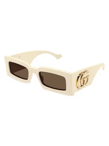 Gucci Women's Generation 53MM Rectangular Sunglasses - Ivory | Thumbnail 1