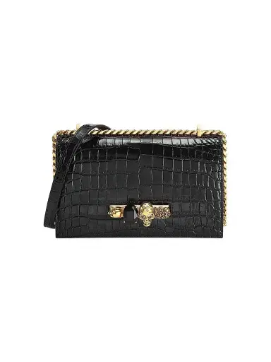 Alexander McQueen Women's Jewelled Satchel In Leather - Black | Thumbnail 1 Alexander McQueen Women's Jewelled Satchel In Leather - Black | Thumbnail 1