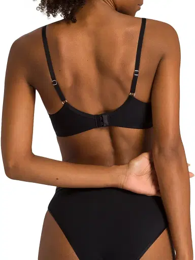 Hanro Women's Cotton Sensation T-Shirt Bra - Black - Size 38D | Thumbnail 4 Hanro Women's Cotton Sensation T-Shirt Bra - Black - Size 38D | Thumbnail 4