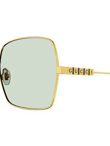 Gucci Women's Lettering 57MM Square Sunglasses - Gold | Thumbnail 3 Gucci Women's Lettering 57MM Square Sunglasses - Gold | Thumbnail 3