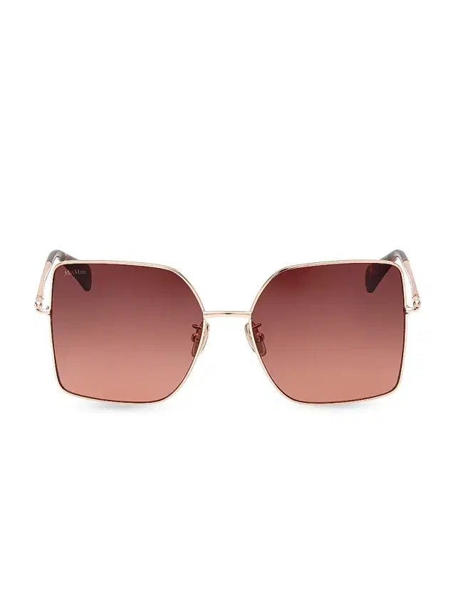 Max Mara Women's 59MM Square Sunglasses - Brown