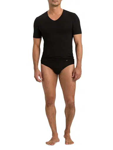 Hanro Men's Natural Function V-Neck Shirt | Thumbnail 2 Hanro Men's Natural Function V-Neck Shirt | Thumbnail 2