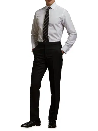 Ralph Lauren Purple Label Men's Aston Cotton Poplin Dress Shirt | Thumbnail 2 Ralph Lauren Purple Label Men's Aston Cotton Poplin Dress Shirt | Thumbnail 2