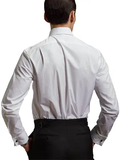 Ralph Lauren Purple Label Men's Aston Cotton Poplin Dress Shirt | Thumbnail 4 Ralph Lauren Purple Label Men's Aston Cotton Poplin Dress Shirt | Thumbnail 4
