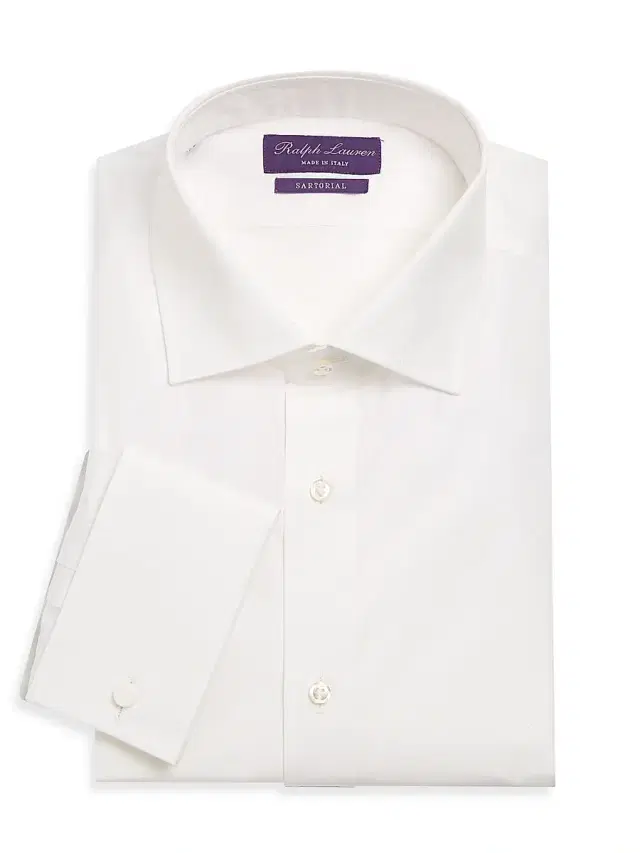 Men's Aston Cotton Poplin Dress Shirt - White