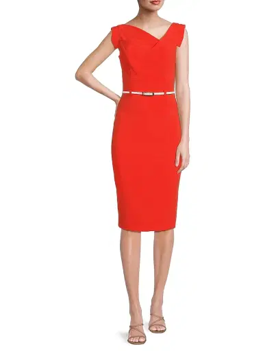 Black Halo Women's Jackie O Sheath Dress - Burnt Rose | Thumbnail 2