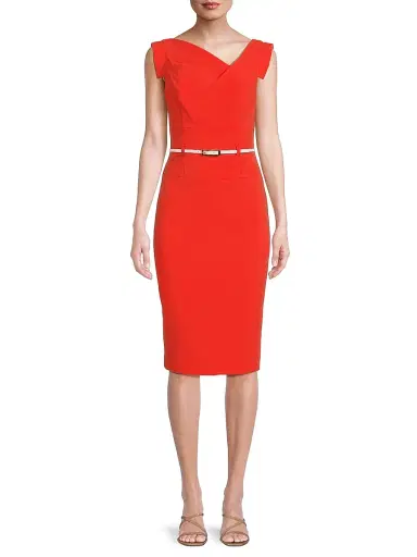 Black Halo Women's Jackie O Sheath Dress - Burnt Rose | Thumbnail 3